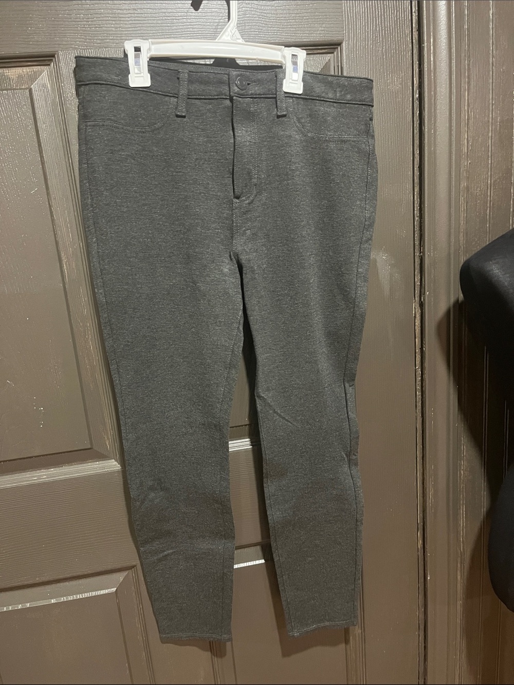 LC Lauren Conrad Dark Charcoal Slim Chinos
